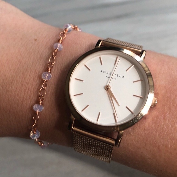 Last 1 ❣️ Estrella & Luna Moonstone Dainty Rose Gold Bracelet - Picture 4 of 4